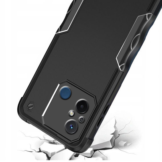 Obrnené puzdro pre Xiaomi Redmi 12C, Dual-Layer, čierne