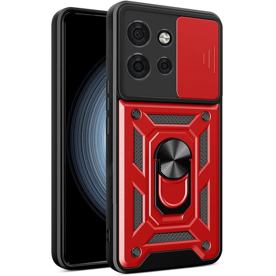 Obal na mobil pre Motorola Edge 50 Neo / Motorola ThinkPhone 25, CamShield Slide, červené