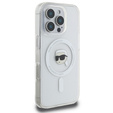 Karl Lagerfeld IML kovové puzdro Karl Head MagSafe pre iPhone 16 Pro Max
