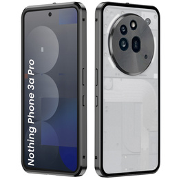 Puzdro pre Nothing Phone 3a Pro, Frame Case, sivé