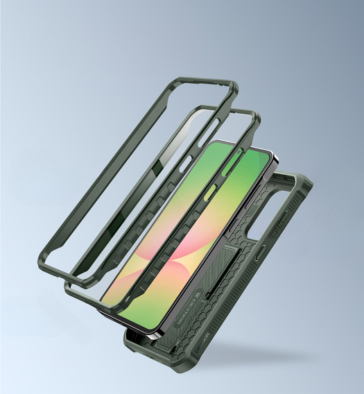 Obrnené puzdro pre Samsung Galaxy A56 5G, Dexnor Full Body (Two Frames), zelený