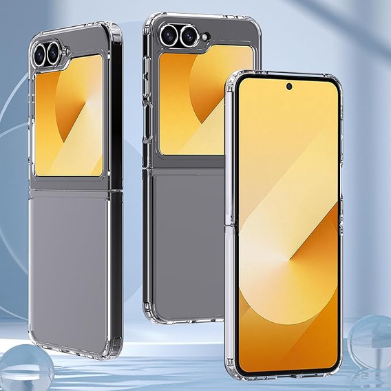 Obal na mobil pre Samsung Galaxy Z Flip7 FE / Z Flip6, Fusion Hybrid, priehľadné