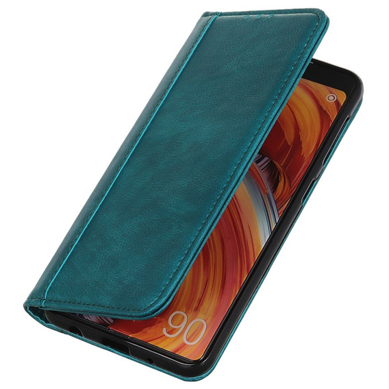 Flipové puzdro pre Xiaomi Poco F6 Pro, Split Leather, zelený