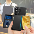 Puzdro pre Samsung Galaxy S25 Ultra, Card Holder Kickstand, čierne