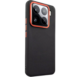 Kožené puzdro pre Xiaomi 15, leather hybrid, čierne