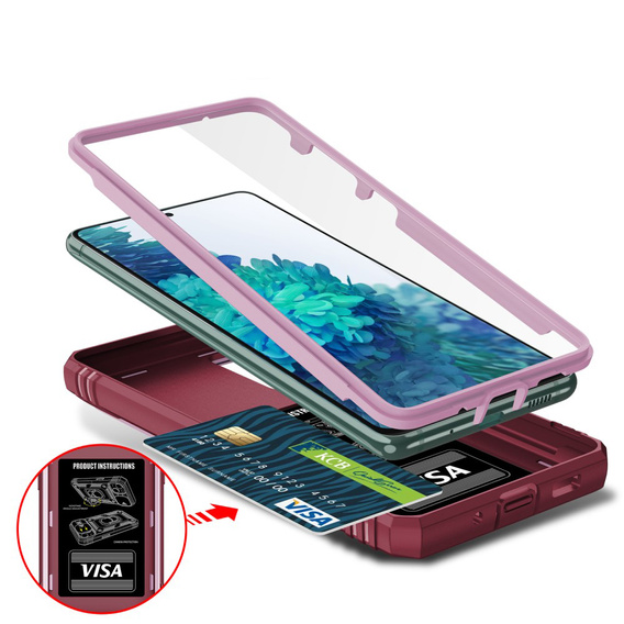 Obal na mobil pre Samsung Galaxy S20 FE, CamShield Slide, ružové