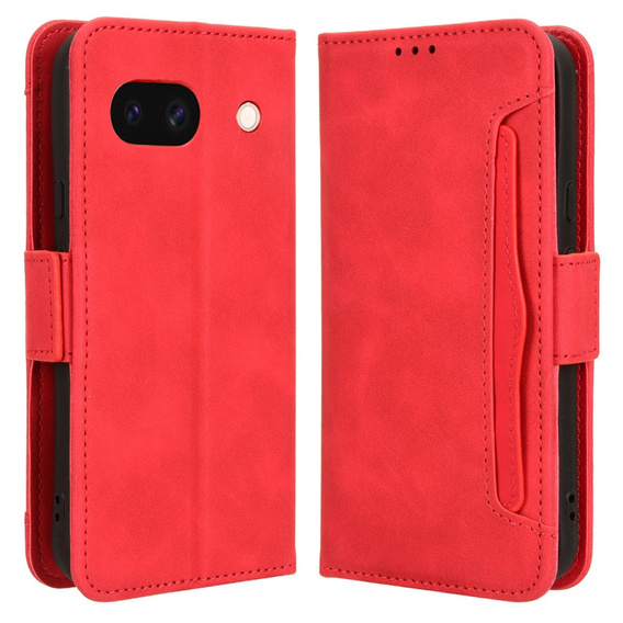 Klapkové puzdro pre Google Pixel 8A, Card Slot, červené