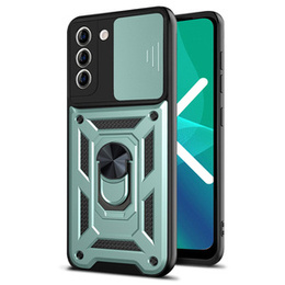 Obal na mobil pre Samsung Galaxy S23 Plus, CamShield Slide, zelené