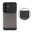Obal na mobil pre Samsung Galaxy S24, ERBORD CamProtect Slide Camera, sivé gunmetal