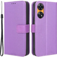 Klapkové puzdro pre Oppo Reno8 T 4G, Wallet Smart Magnet, fialové