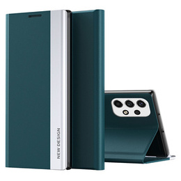 Klapkové puzdro pre Samsung Galaxy A33 5G, Side Magnetic, zelený