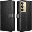 Klapkové puzdro pre Realme 14X / Realme C75, Crazy Horse Wallet, čierne