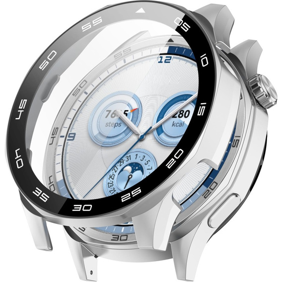 Puzdro 2v1 + tvrdené sklo pre Huawei Watch GT 5 46mm, priehľadné