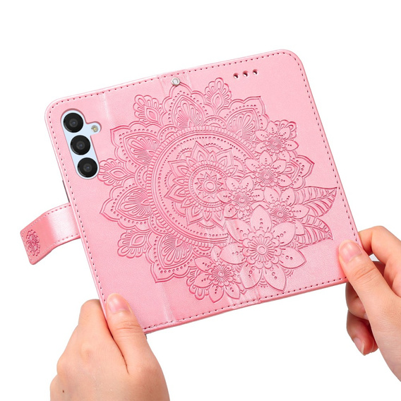 Klapkové puzdro pre Samsung Galaxy A54 5G, Mandala Flower, ružové rose gold