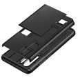 Obal na mobil pre Huawei P30 Pro, Sliding Card Holder, čierne