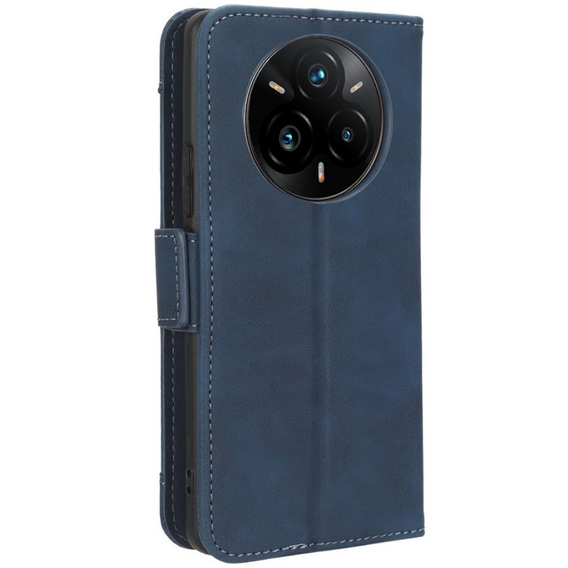 Klapkové puzdro pre Realme 14 Pro 5G, Card Slot, tmavomodré