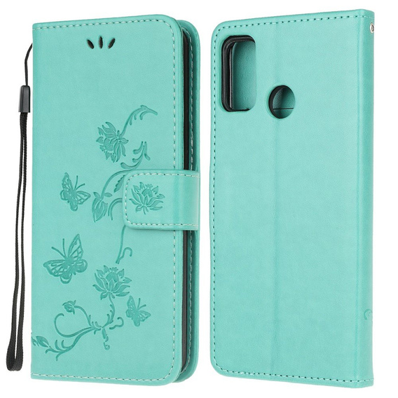 Klapkové puzdro pre Motorola Moto G30 / G10, Butterfly, modré