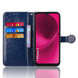 Flipové puzdro pre T Phone 3 5G, Wallet Rhombus, modré