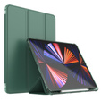 Puzdro pre iPad Pro 12.9" 2022/2021/2020 (6/5/4 gen.), Smart Pencil, so slotom na stylus, zelený