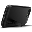 Puzdro Spigen pre iPhone 16E, Tough Armor Mag MagSafe, čierne + tvrdené sklo 9H