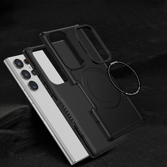 Obal na mobil pre Samsung Galaxy S23 Ultra, Protective MagSafe, čierne