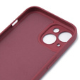 Obal na mobil pre iPhone 15, Silicone Lite, červené