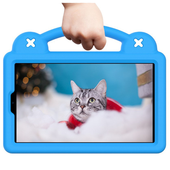 Detské puzdro pre Samsung Galaxy Tab A7 Lite 8.7 T220/T225, Cute Patterns, so stojanom, modré