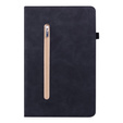 Obal na mobil pre Lenovo Tab P11 Pro Gen 2, Wallet Pen Slot, čierne
