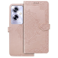 Klapkové puzdro pre Oppo A79 5G, Mandala, ružové rose gold