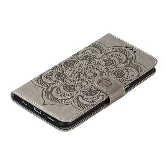 Klapkové puzdro pre Xiaomi Redmi Note 9s/ 9 Pro, Mandala Flower, sivé