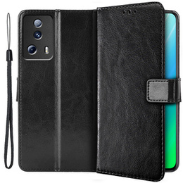 Klapkové puzdro pre Xiaomi 13 Lite, Crazy Horse Wallet, čierne