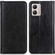 Flipové puzdro pre Motorola Moto G53 / G23 / G13, Split Leather, čierne