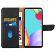 Klapkové puzdro pre Realme C67, Split Leather Wallet, čierne
