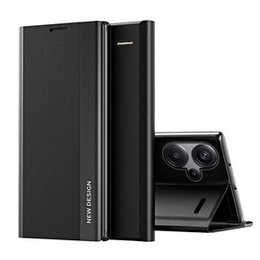 Klapkové puzdro pre Xiaomi Redmi Note 13 Pro+, Side Magnetic, čierne