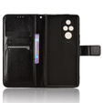 Klapkové puzdro pre Honor 200 Pro 5G, Crazy Horse Wallet, čierne