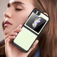 Obal na mobil pre Samsung Galaxy Z Flip 5 5G, Fusion Hybrid, transparentné / čierne
