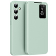 Flipové puzdro pre Samsung Galaxy A56 5G, Smart View Wallet, zelený