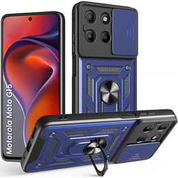 Obal na mobil pre Motorola Moto G15 / Motorola Moto G15 Power, CamShield Slide, modré