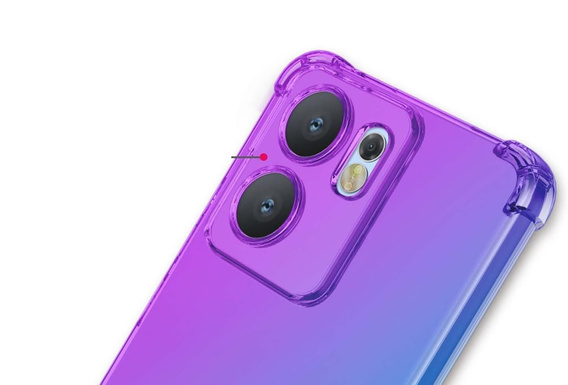 Puzdro pre Oppo Reno 13F / Oppo Reno 13FS, Gradient Dropproof, Fialová / modrá