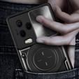 Pancierované puzdro pre Infinix Note 12 2023, CamShield Slide, čierne