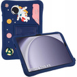 Detské silikónové puzdro pre Samsung Galaxy Tab A9 T220 X110 / X117, obrnené, Astronaut, námornícka modrá