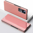 Obal na mobil pre Xiaomi 12T / 12T Pro, Clear View, ružové rose gold