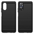 Obal na mobil pre Oppo A17, Carbon, čierne