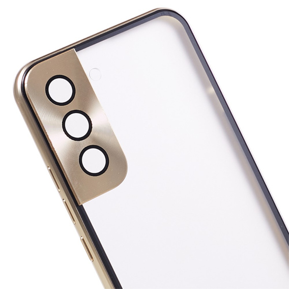 Puzdro pre Samsung Galaxy S21, Magnetic Dual Glass, zlaté
