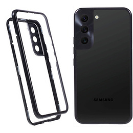 Puzdro pre Samsung Galaxy S21, Magnetic Dual Glass, čierne