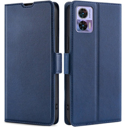 Klapkové puzdro pre Motorola Edge 30 Neo 5G, Wallet Thin Magnet, tmavomodré