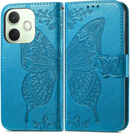 Klapkové puzdro pre Oppo A5 Pro 5G, Butterfly, modré