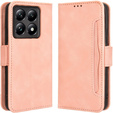 Klapkové puzdro pre Xiaomi 14T Pro, Card Slot, ružové