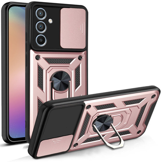 Obal na mobil pre Samsung Galaxy A54 5G, CamShield Slide, ružové