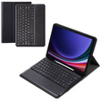 Puzdro + klávesnica Samsung Galaxy Tab S9+, Leather Pen Slot, čierne